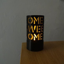 home sweet candle jar decoration light photophore 3d print model - Mito3D