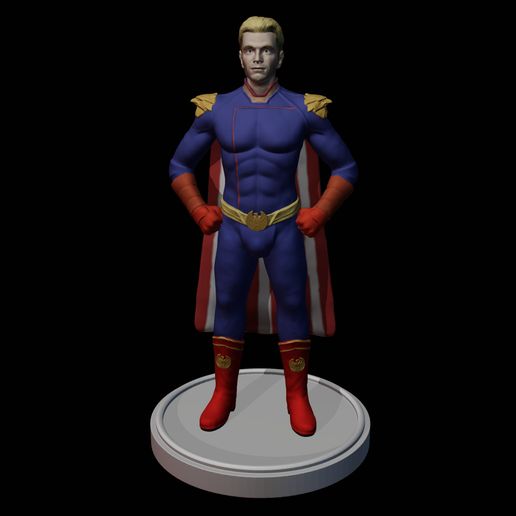 homelander art boys psycho man human superman super hero genocide 3D print model - Mito3D