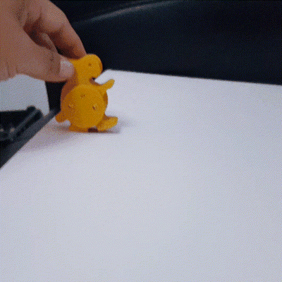 caseiro brinquedo 3dprinted caminhando coelho jogos 3d print model - Mito3D