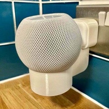 Homepod Mini uk Stecker montieren Apfel Kabel Management Audio 3d print model - Mito3D