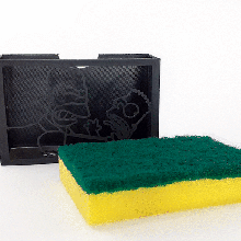 homero bart simpson esponja soporte cocina lavavajillas platos lavandería artilugio dibujos animados fácil impresión 3d print model - Mito3D