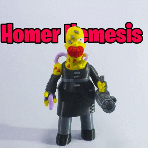 homer nemesis game simpsons resident evil lisa bart marge maggie 3D print model - Mito3D