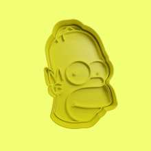 homer simpson's head the simpsons simpson cutter cutters moulds 3d print model - Mito3D