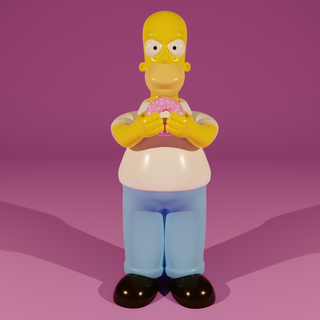 homer Simpson Simpsons homersimpson homers 3d print model - Mito3D