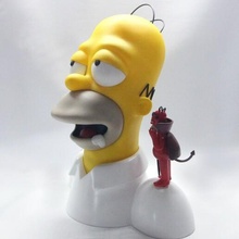 Homer Simpson Simpsons Teufel Engel Diorama Spaß komisch Farbe Kunst Spielzeug Fuchs Disney 3d print model - Mito3D