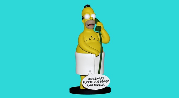 Homère Simpson simpsons margarine bart Lisa maggie 3d print model - Mito3D