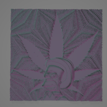 Omero simpson the hippy dipingere parete arte manifesto 3d print model - Mito3D