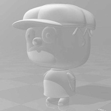 homer simpson chubby dress toy 3d print model - Mito3D
