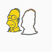 homer simpson cookie cutter stamp 3d print model - Mito3D