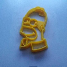 homer simpson cortador de la galleta cabeza las cookies 3d print model - Mito3D