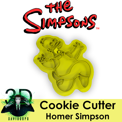 Homère Simpson biscuit coupeur jujutsu kaisen 3D print model - Mito3D