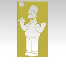 Homer Simpson kesici anahtar yüzük çerezler + 3d print model - Mito3D