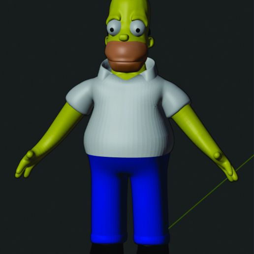 homer simpson fantas art vários a arte 3D print model - Mito3D