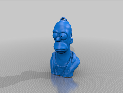 Homer Simpson Sanat Yunan heykel klasik 3d print model - Mito3D