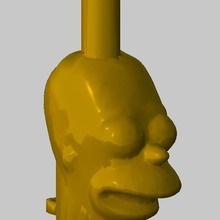 homer simpson nozzle hook hokha bong shisha 3d print model - Mito3D