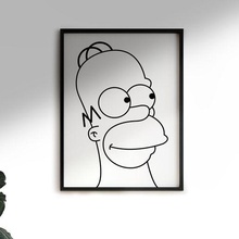 Homer Simpson duvar Sanat oyuncak dekorasyon 3d print model - Mito3D