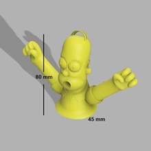 Homer diş macunu 3d print model - Mito3D
