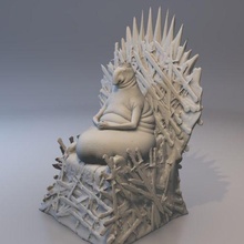 homunculus Loxodontus Demir taht Sanat Game of Thrones heykeller 3d print model - Mito3D