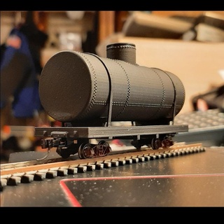 hon30 n scale track cleaner tank car 1 87 model railroad tanker cleaning logging rolling stock dismal swamp part parts detail details accessories scenery scenic accent accents 3-d 3d printable filament fdm resin prusa mini prusament pla 3d print model - Mito3D