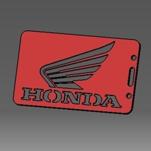 honda-2d badge id credit card holder gadget 3d print model - Mito3D