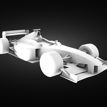 honda 107 race car 3d print model - Mito3D