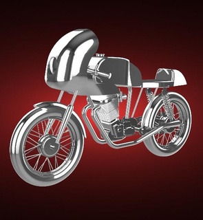 Honda cb77 obtenu coureur 1963 500cc moto bicyclette moteur vélo two wheeled véhicule motard sport vitesse turbo roadster hachoir 3d print model - Mito3D