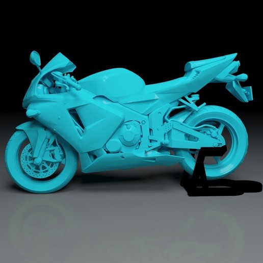 honda cbr 600 rr del 2004 3d imprimibles modelo art printig super velocidad más rápido de motogp japón el japonés vehículo Modelo imprimible las bicicletas moto la motocicleta rbc 3D print model - Mito3D