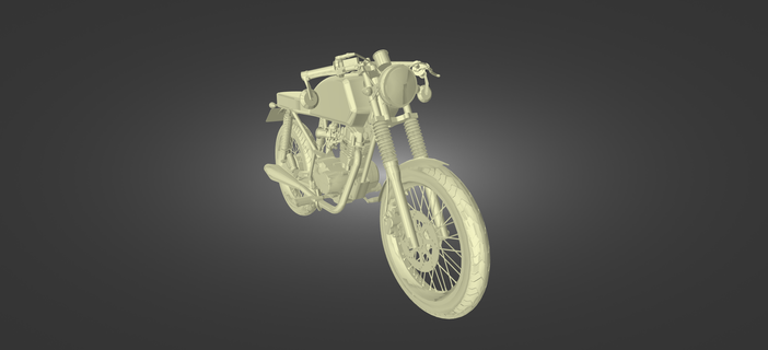Honda cg 125 café coureur Jeu bicyclette moto moto véhicule roues motard sport moto gang loi anges rétro 3d print model - Mito3D
