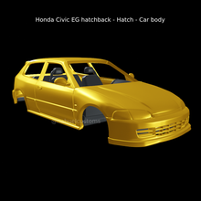 Honda civic hatchback kapak araba vücut rc kanjo döküm model takım kaşık kanjozoku Sıcak tekerlekler iyi jdm 3d print model - Mito3D