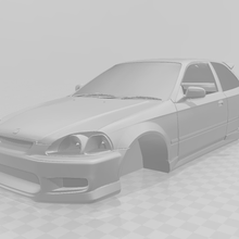 honda civic mk6 game rc tamiya body tt01 tt02 hsp bodywork shell modell car 3d print model - Mito3D