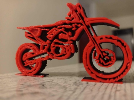 Honda crf 250 sikodelisch Motorrad Moto Cross Fahrzeug Biker Rahmen Sammlung Spielzeuge frei Kunst 3d print model - Mito3D