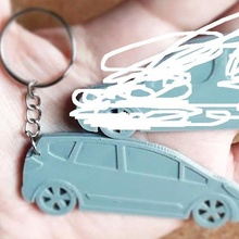 honda fit key ring keychain chain auto cars original car art 3d print model - Mito3D