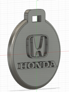 Honda clé bague pendentif ornement titulaire soutien médaille 3d print model - Mito3D