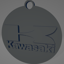 honda keychain - kawasaki motorcycles motorcycle key ring 3d print model - Mito3D
