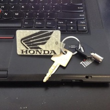 honda keychain jewelry keychains motorcycle 3d print model - Mito3D