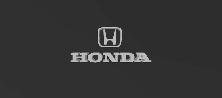 Honda logo dekorasyon duvar araba yukarıda Nissan gtr Toyota civic 3d print model - Mito3D