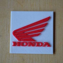 honda logo motor bikes art signs logos symbol emblem brand bike Honda 3d print model - Mito3D