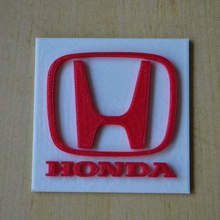 honda logo art signes logos symbole signe modèle de voiture marque 3d print model - Mito3D