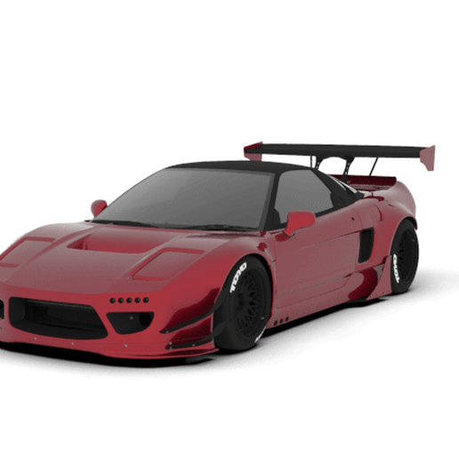 Honda nsx liberté marche voiture courses 3D print model - Mito3D