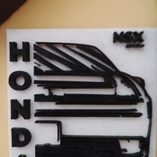 Honda nsx logo simulateur voiture 3d print model - Mito3D