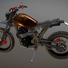honda nx650 dominator game motor cycle motorcycle motorbike 3d model 3dmodel