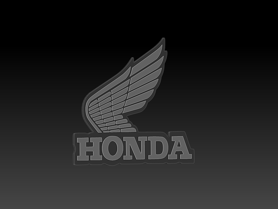 Honda vieux logo 3D print model - Mito3D