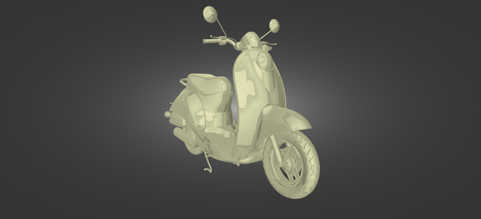 honda scoop gioco bicicletta moto motociclo veicolo ruote motociclista sport banda fuorilegge angeli retrò scooter 3d print model - Mito3D