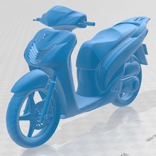 Honda sh 150i yazdırılabilir motosiklet 3d print model - Mito3D