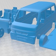 Honda Haydi hm2 2012 yazdırılabilir kamyonet oyun yuva ölçülü Tamiya rc miniz hobi mikro 3d print model - Mito3D
