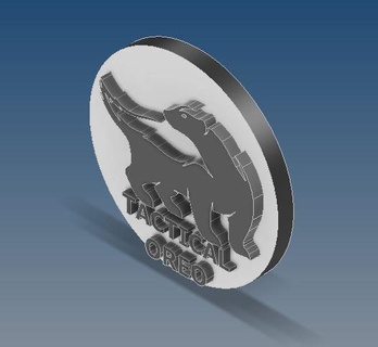 honey badger tactical cookie - croc charm jewelry stl free shoe jibbitz 3d print model - Mito3D
