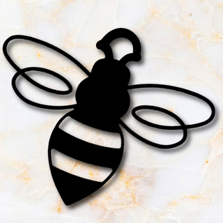 honey bee pendant keychain honeybee jewelry bumble insect bees save jewelery jewellery earrings necklace costume holiday party low poly 3d print model - Mito3D