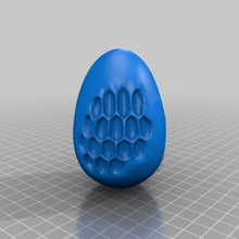 honey comb easter egg art sculptures keychain 3d print model - Mito3D