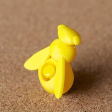 abelha push pin a casa alfinete 3d print model - Mito3D