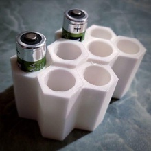 Bienenwabe aa Batterie Gadget Box 3d print model - Mito3D